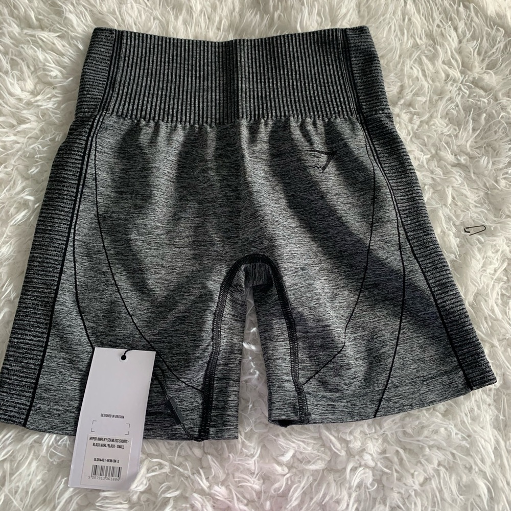 HYPER-AMPLIFY SEAMLESS SHORTS BLACK MARL/BLACK
